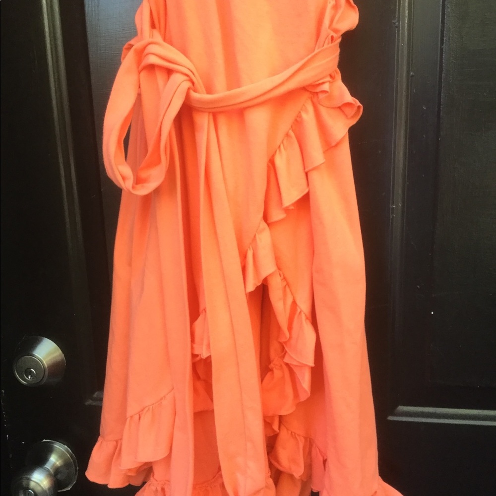 Neon Buddha Orange Wrap Dress NWT sz XL
